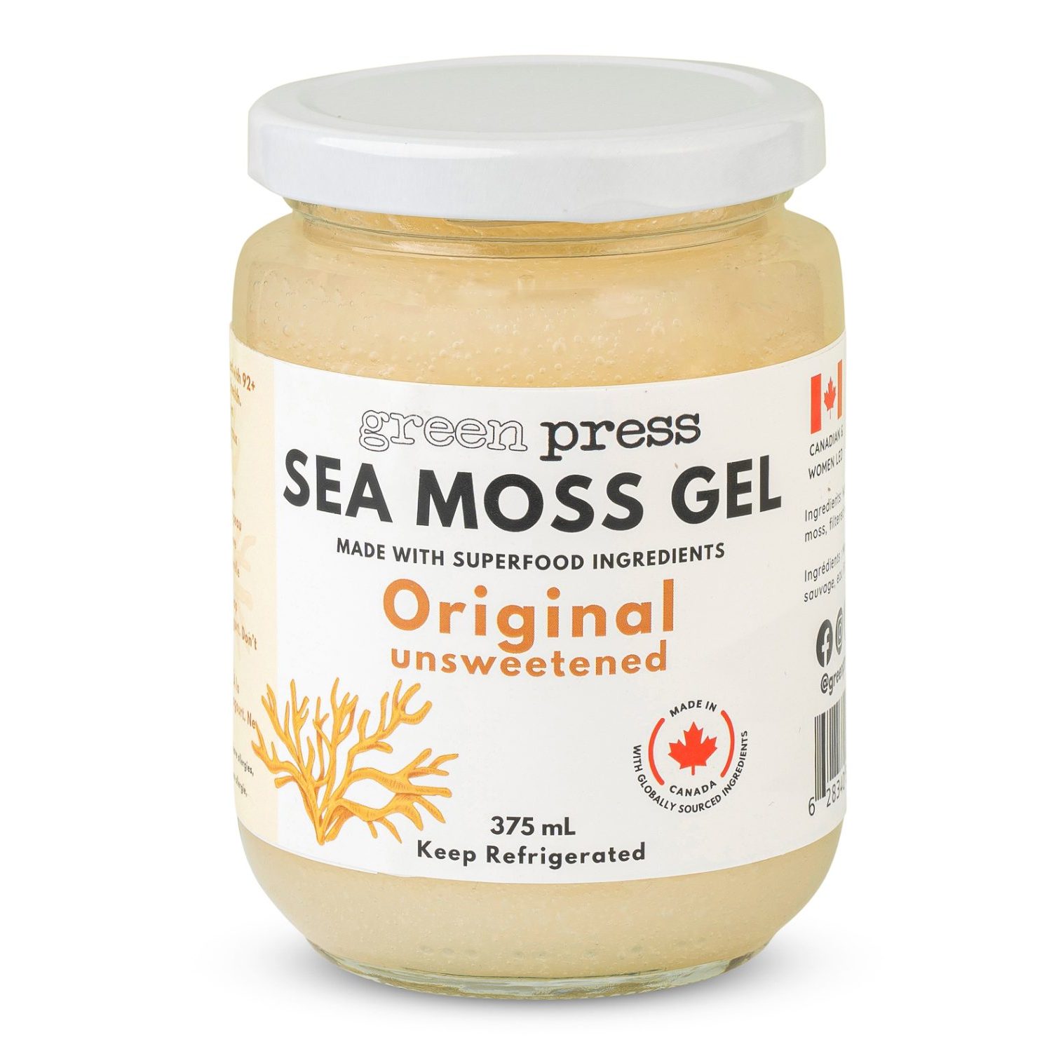 Sea Moss Gel Original (Unsweetened) - 375 mL