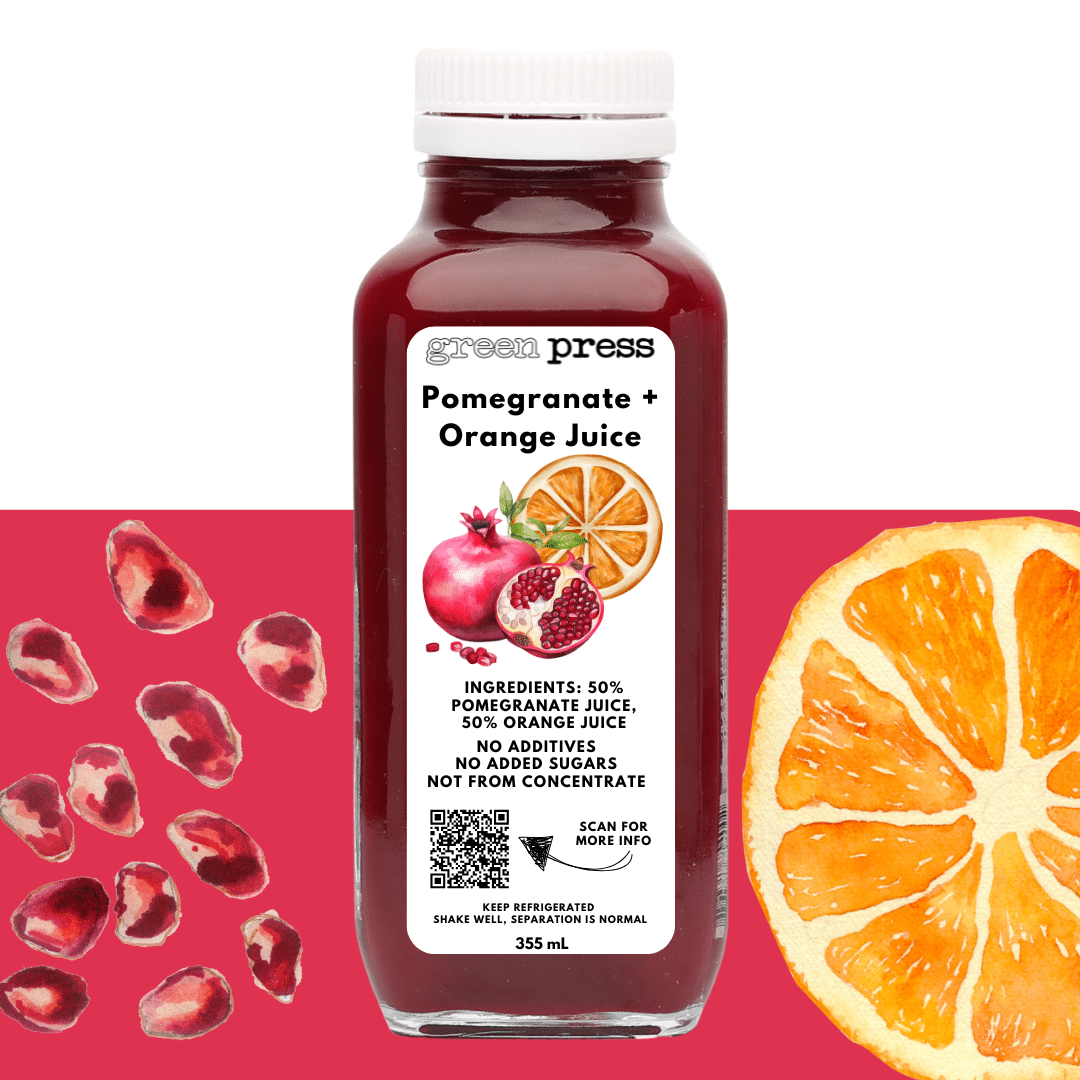 Pomegranate + Orange Juice - 355 mL