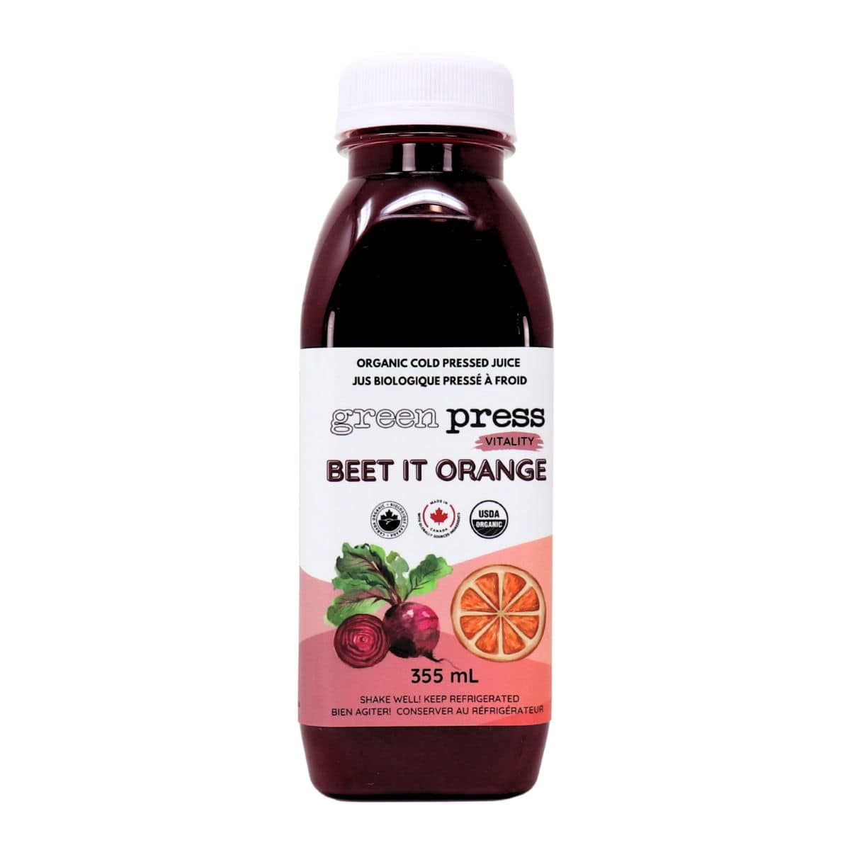 Vitality: Beet it Orange – 355 mL